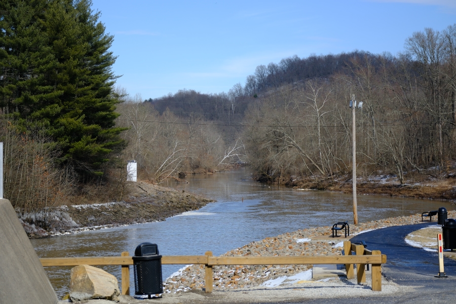 wills creek spillway area the bald eagle was spotted